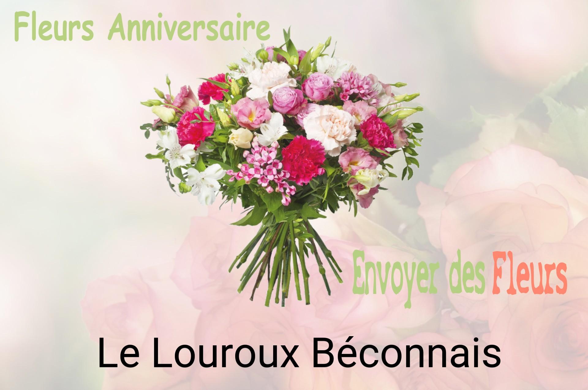 Bouquet de fleurs d’anniversaire livré à Le Louroux-Béconnais